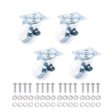 INCREWAY Industrial Wheel, 4 PCS 1.5 Inch Swivel Caster Wheels with ...