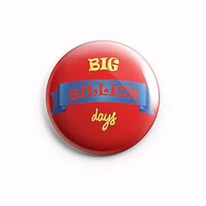 Buy AVI 58mm Regular Size Big Billion Days Red Single Magnet Badge ...