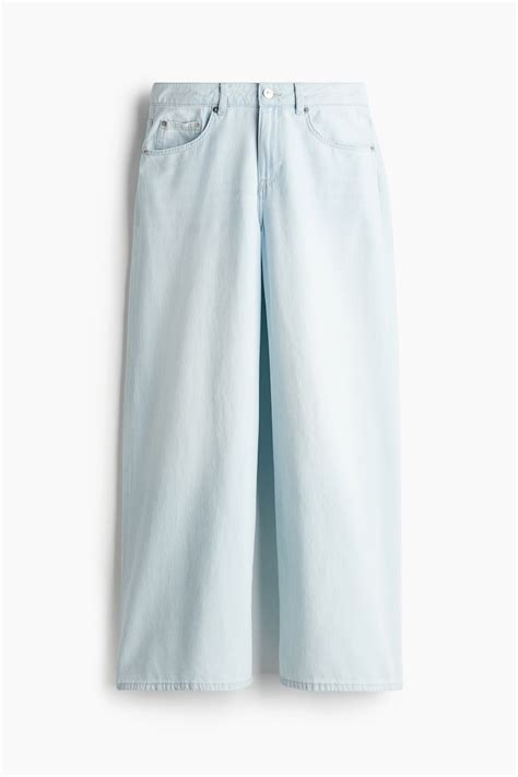 Baggy Wide Low Jeans - Pale denim blue - Ladies | H&M IN