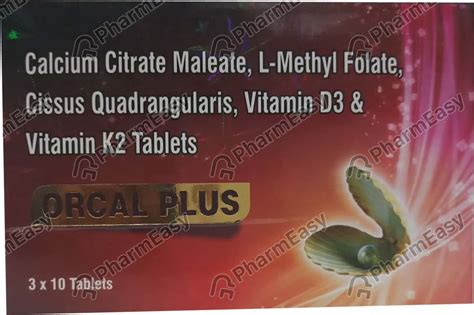 Buy Orcal Plus Strip Of 10 Tablets Online at Flat 15% OFF | PharmEasy
