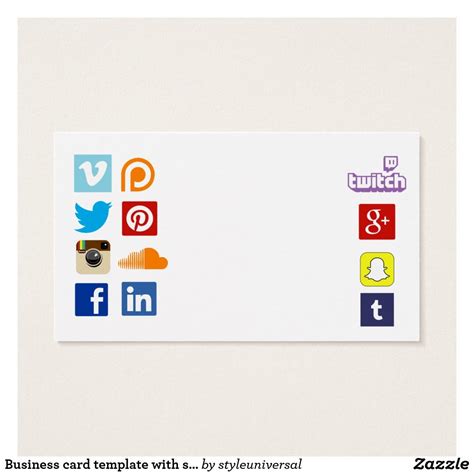 Business Cards with Social Media Icons 的图像结果