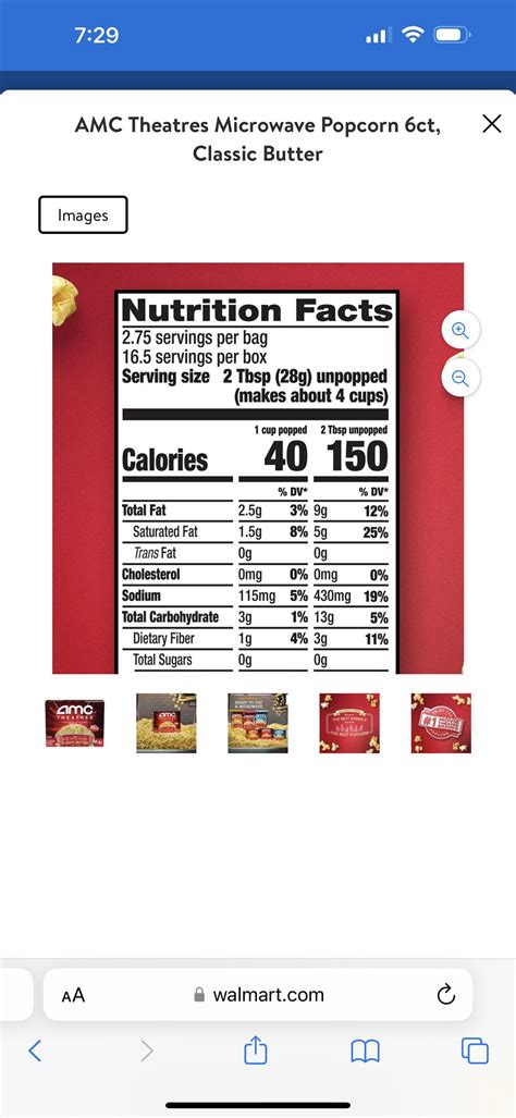 Popcorn At Movies Calories