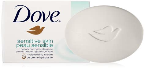 Dove Sensitive Bar Soap Skin Unscented Gentle Beauty Cleansing ...