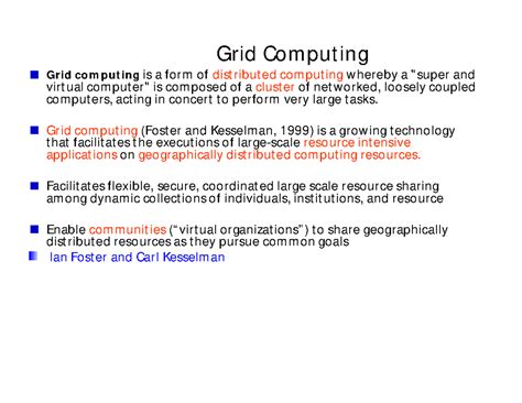Grid Computing: An Overview of Distributed Resource Sharing and ...