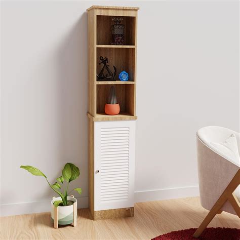 Amazon.com: HOYOC Tall Bathroom Storage Cabinet, Narrow Floor Cabinet ...