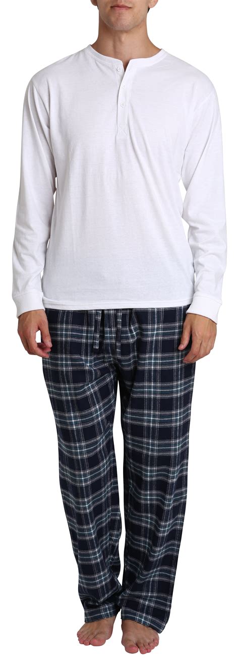 Adult Men's Flannel Pajama Jammies Big Tall Pant Long Sleeve Cotton ...