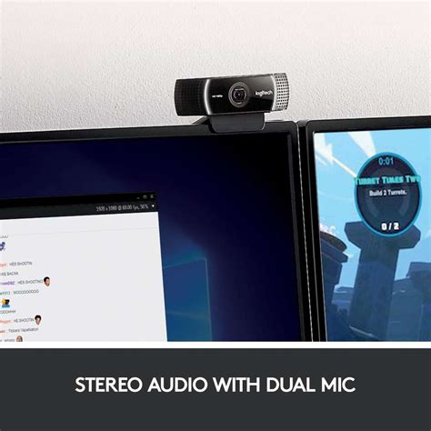 Logitech Digital C922 Pro Stream Full HD Webcam 1080p, with Microphone ...