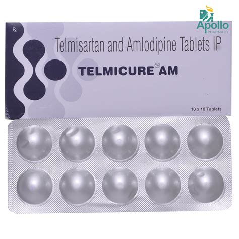 Telmicure AM Tablet | Uses, Side Effects, Price | Apollo Pharmacy