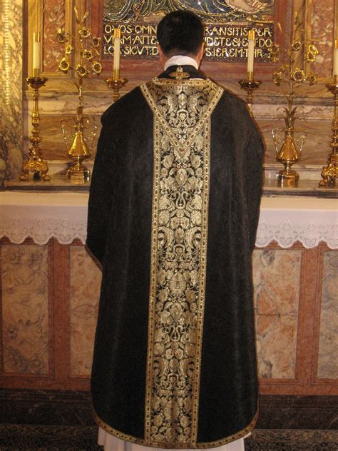 New Liturgical Movement: Another New Black Vestment Set