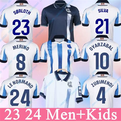 Real Sociedad Soccer Jerseys 2024-24: Kubo, Oyarzabal, Sadiq, Andre ...