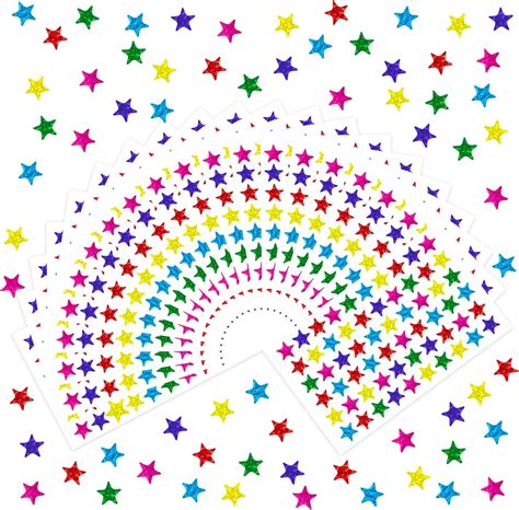 Buy Star Stickers,1200 Pcs Self-adhesive Teacher Stickers,Children Kids ...