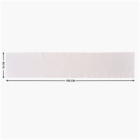 Buy Drake Opulence Cotton Ribbed Table Runner from Home Centre at just ...