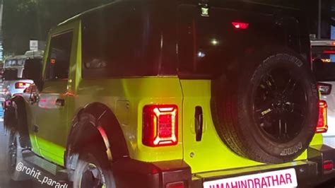 First-Ever Mahindra Thar with Maruti Jimny-Like Neon Green Wrap » Car ...