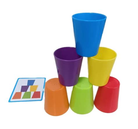 ToyArtsy Stacked Cup Battle Game Fun Kids Challenge for Family and Parties