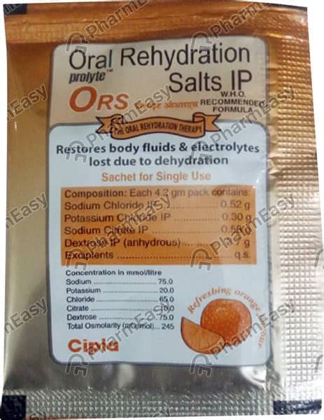 Ors Orange Flavour Sachet Of 4.2gm Oral Powder: Uses, Side Effects ...