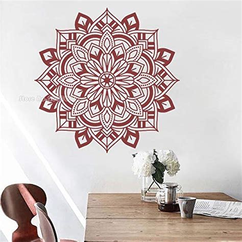 Buy Gadgets Wrap Boho Yoga Art Mandala Vinyl Sticker Wall Decal Flower ...