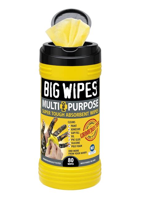 BIG WIPES Heavy Duty Industrial Textured Scrubbing Wipes (80 Count ...