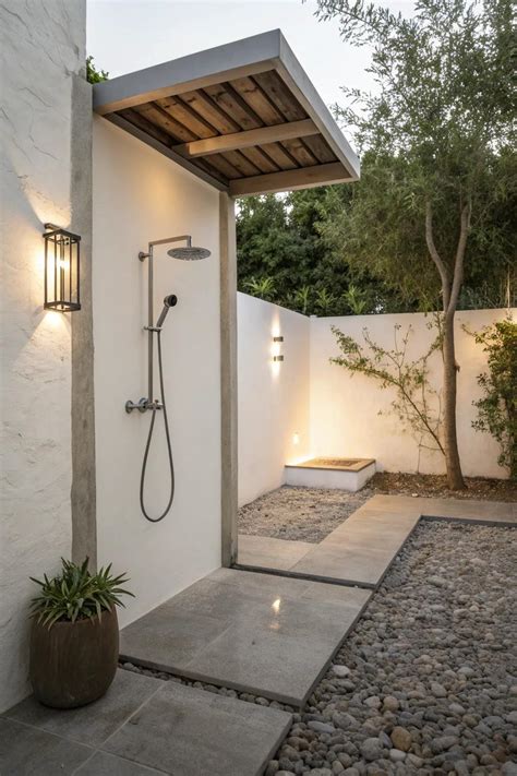 17+ Inspiring Outdoor Shower Floor Ideas - Garden.eco