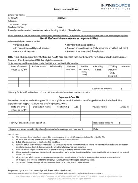Employee Reimbursement Form - Blank Fillable Template | Fill Out, Print ...
