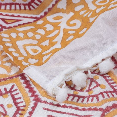 Handmade Printed Pure Cotton Stole For Women – Dmaasa