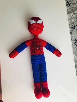 Amigurumi Doğal Orjinal Oyuncak Örümcek Adam Diğer Peluş Oyuncak %20 ...