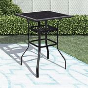 Image result for 42 Inch Pub Height Patio Bistro Table Set