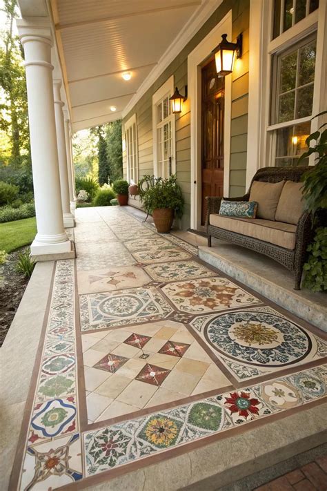 20+ Stylish Front Porch Tile Flooring Ideas - Garden.eco
