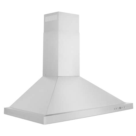 ZLINE KITCHEN & BATH 36-in Convertible 400-CFM Stainless Steel Wall ...