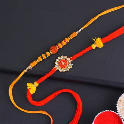 Send Two Auspicious Rakhi Set Online