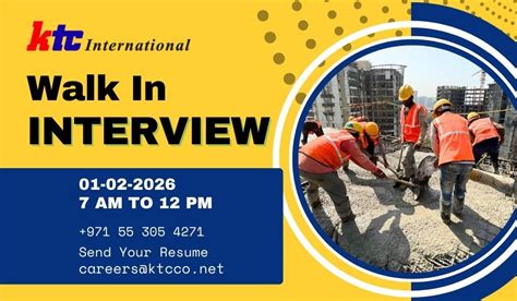 KTC International Recruitment 2026: Walk-in Interview for Overseas Jobs ...
