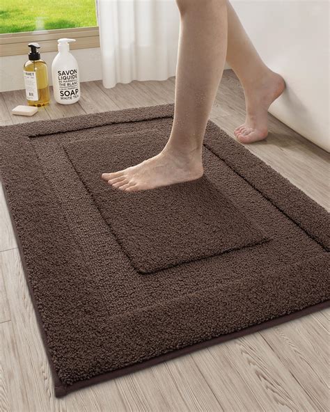 Amazon.com: LUMI Bathroom Rug, 24"x36" Soft Absorbent Bath Mat, Non ...