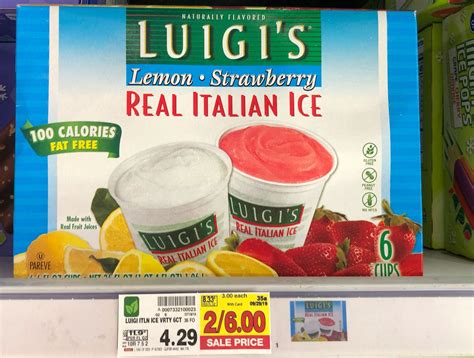 Luigi's Real Italian Ice JUST $2.00 at Kroger! (Reg Price $4.29 ...