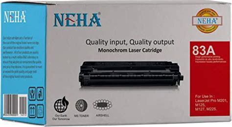 Neha 83A Toner Cartridge Laserjet PRO M201 , M125, M127, M225 : Amazon ...