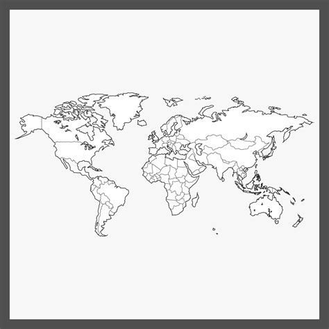 Blank World Maps - 10 Free PDF Printables | Printablee