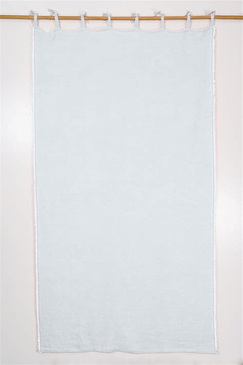 Buy Linen Fringe me Kantha Curtain In Vanilla Sky – Live Linen