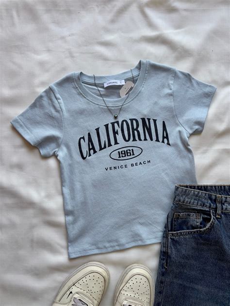 'California' baby tee – Nith Clothing