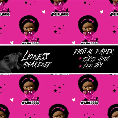 Buy Boss Baby Girl Digital Paper... Girl Boss Party Background... Boss ...