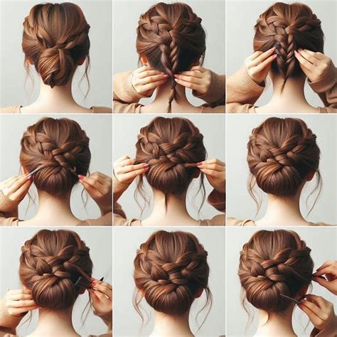 Image result for French Braid Updo Tutorial