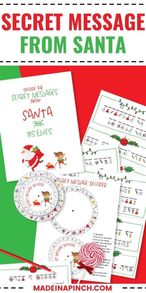 Image result for Santa Decoder Printable