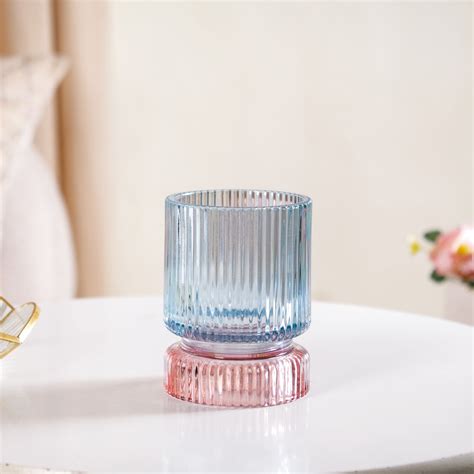 Ribbed Texture Glass Tealight Candle Holder Online - Premium Candle ...