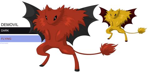 DEMOVIL, the demon pokemon by FakeMakeT on DeviantArt