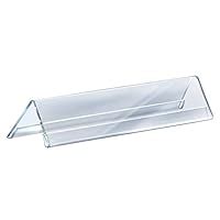 SIGN EVER Acrylic Transperent Sheet 2 Sided Display Name Plate Stand ...