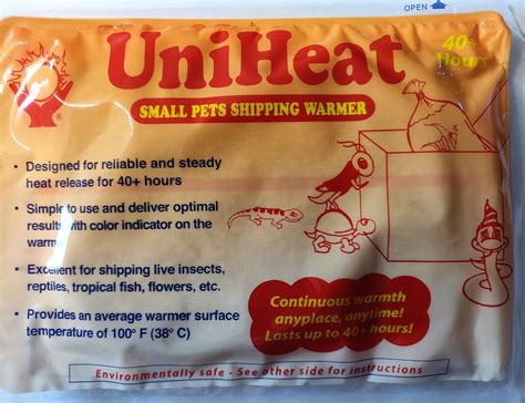 Uniheat Shipping Warmer 40+ Hours, 16 Pack + Free Bonus! 4"x10" 3 Mil ...