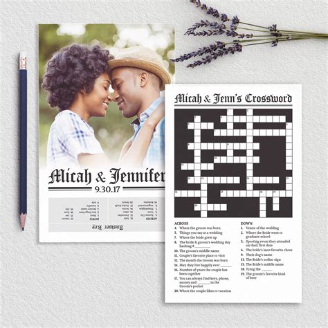 Wedding crossword puzzle 60 photos - Astyledwedding.com