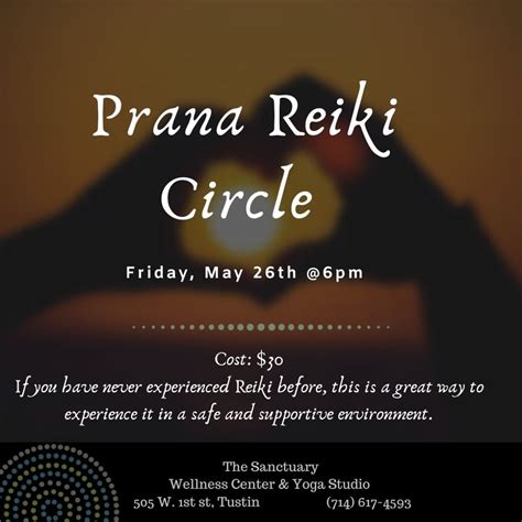 Prana Reiki Healing Circle , Sanctuary Wellness Center & Yoga Studio ...