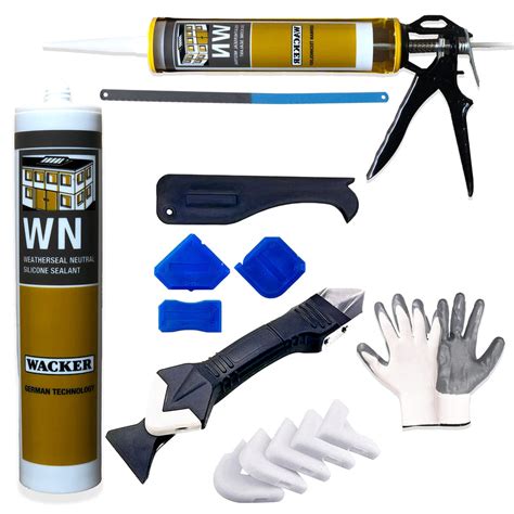 Wacker Silicon Glue Sealant (10.1 oz): Waterproof for Windows, Aquariu ...