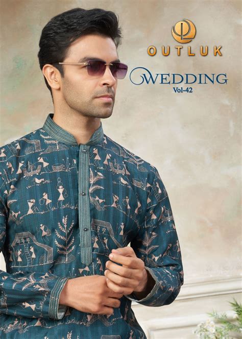 Outluk Wedding Collection Vol 24 Kurta With Pajama Mens Wear