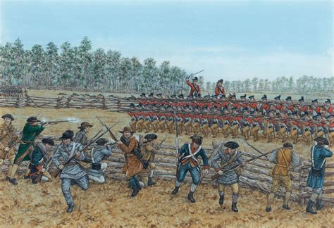 The attack on the American first line, Guilford Courthouse- by Adam ...