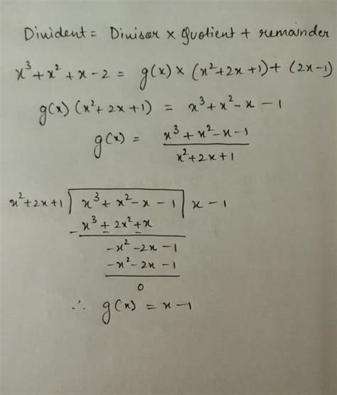 divide x³+x²+2x+1 by x+2 - Brainly.in