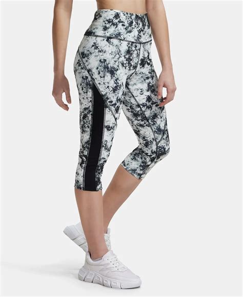 Buy Microfiber Elastane Slim Fit Capri with Back Waistband Pocket ...